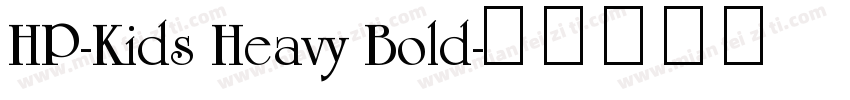 HP-Kids Heavy Bold字体转换